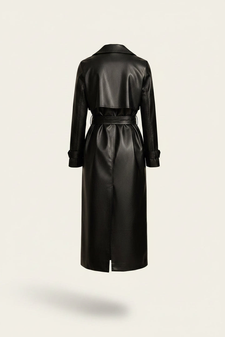 Faux Leather Summer Jacket | Lightweight Belted Style – Leah & Lila