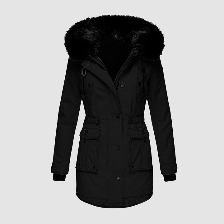 Waterproof Faux Fur Hood Parka | Windproof Thermal Long Coat – Leah & Lila