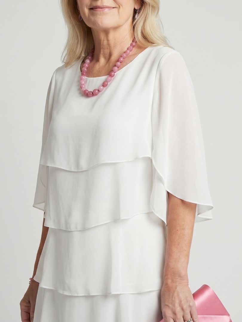 Alyssa - Elegant Layered Midi Dress