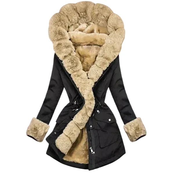 Soft-Lined Faux Fur Trim Parka | Cosy Hooded Winter Coat