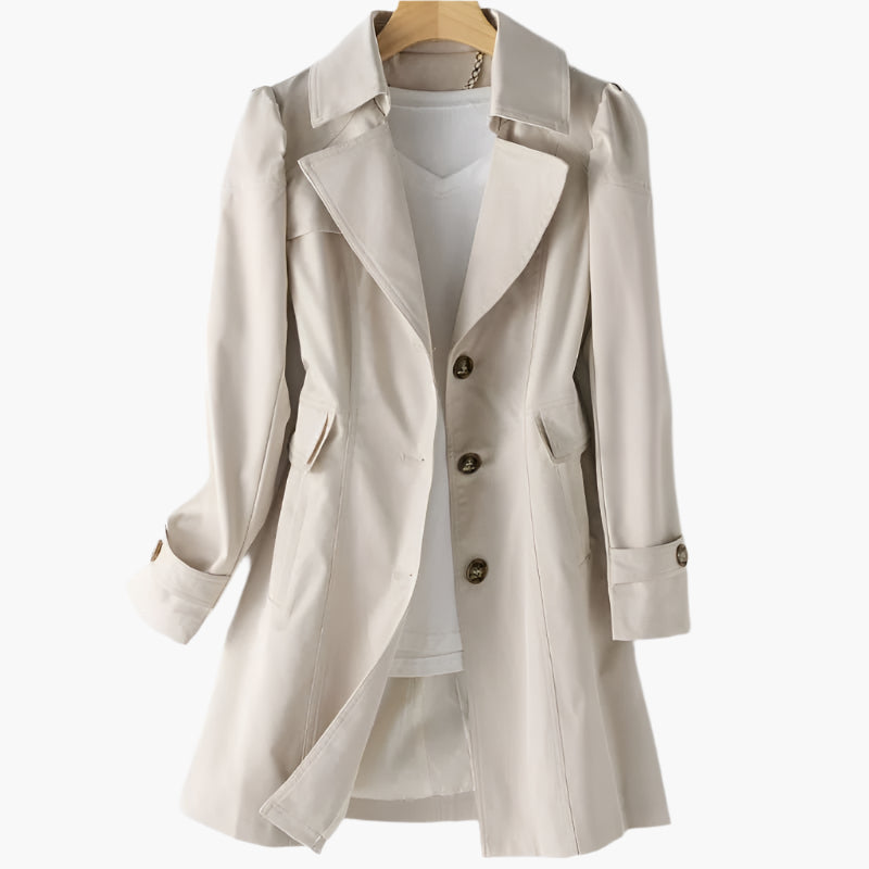 Single-Button Trench Coat | Smart-Casual Layer – Leah & Lila