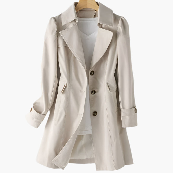 Single-Button Trench Coat | Smart-Casual Layer – Leah & Lila