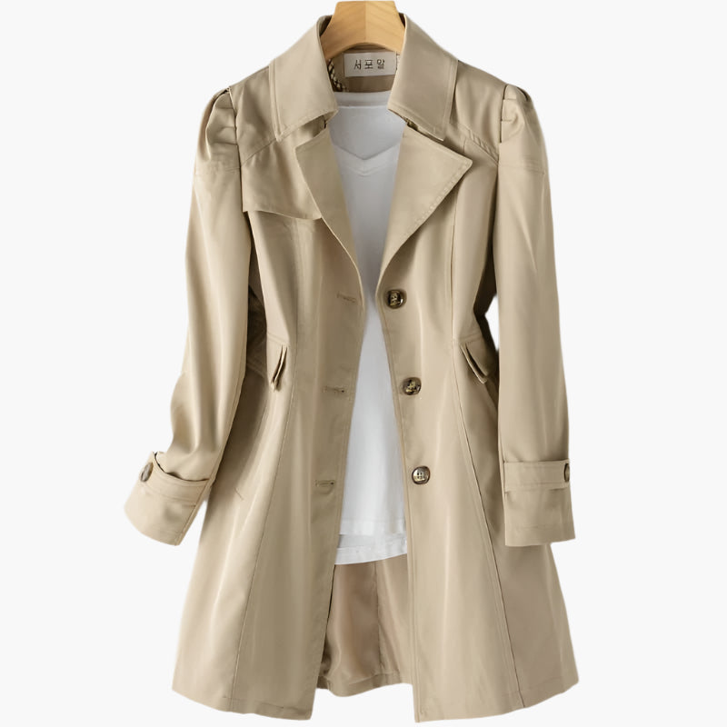 Single-Button Trench Coat | Smart-Casual Layer – Leah & Lila