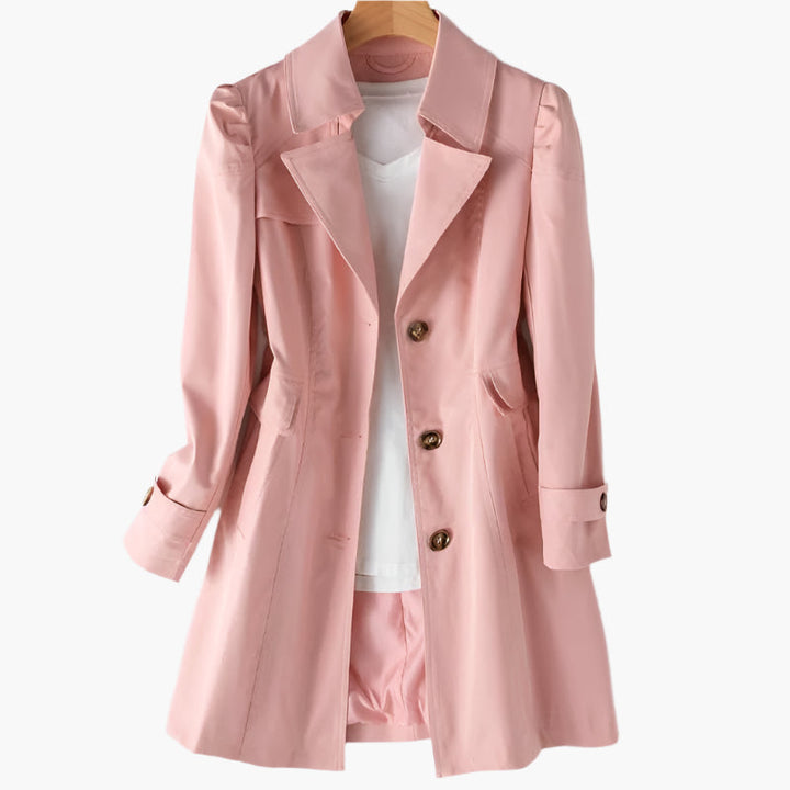 Single-Button Trench Coat | Smart-Casual Layer – Leah & Lila