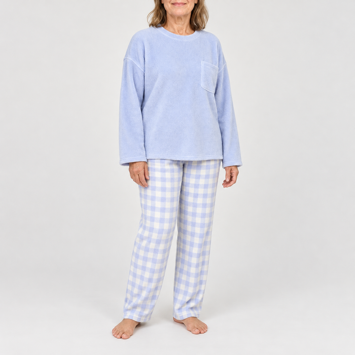 Maribel | Checked Long-Sleeve Pyjama Set