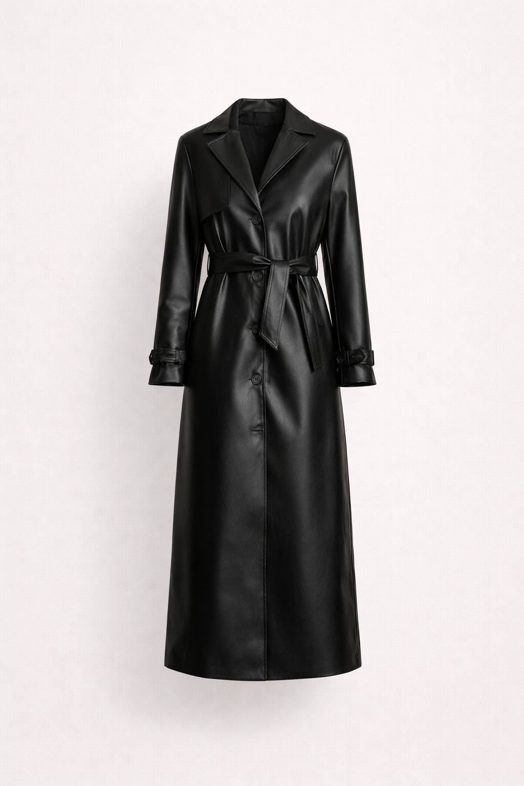 Faux Leather Summer Jacket | Lightweight Belted Style – Leah & Lila
