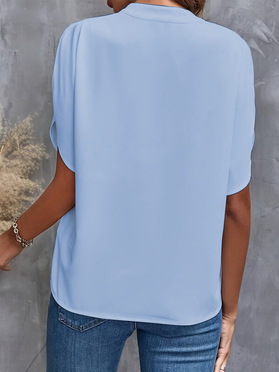 Erica – Luxurious Draped Blouse