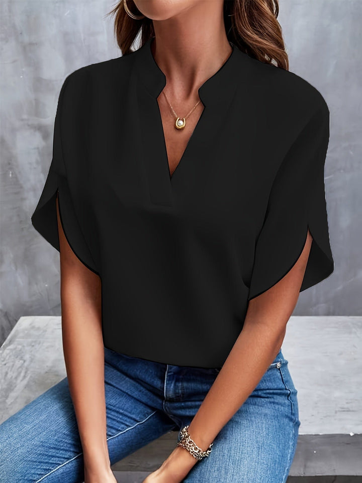 Erica – Luxurious Draped Blouse