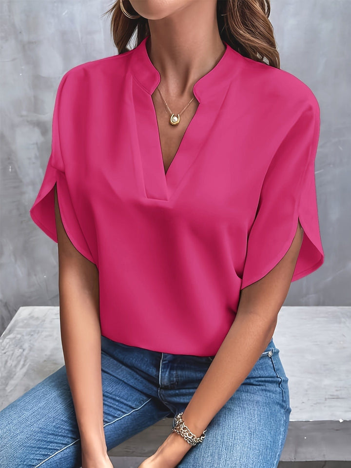 Erica – Luxurious Draped Blouse