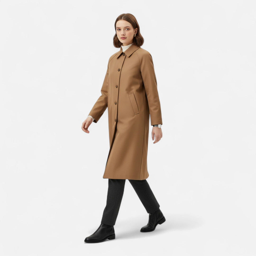 Valmonti Retro Trench Coat | Heritage Long Layer – Leah & Lila