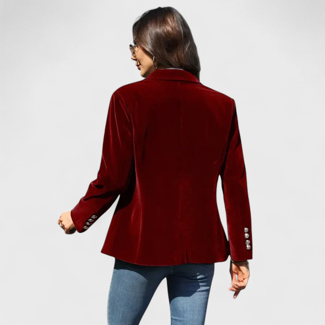 Tailored One-Button Blazer | Elegant Women's Office Essential – Leah & Lila
