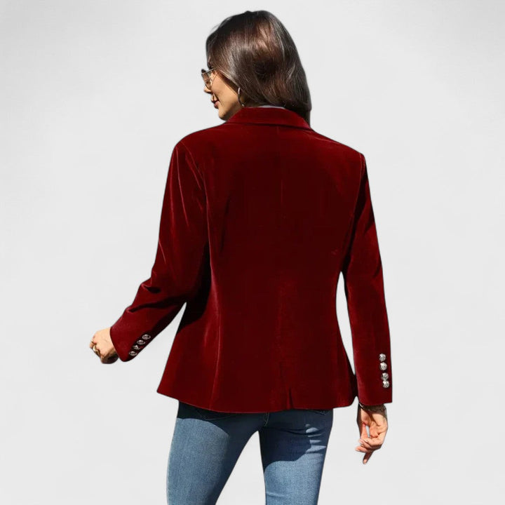 Tailored One-Button Blazer | Elegant Women's Office Essential – Leah & Lila