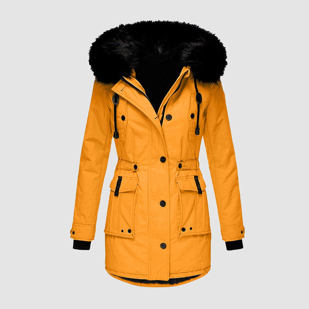 Waterproof Faux Fur Hood Parka | Windproof Thermal Long Coat – Leah & Lila