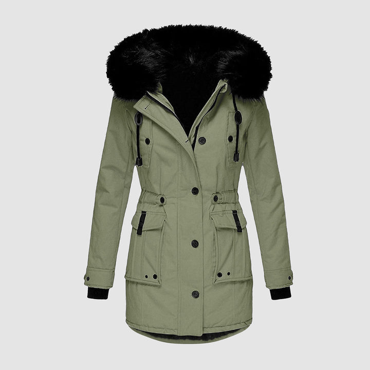Waterproof Faux Fur Hood Parka | Windproof Thermal Long Coat – Leah & Lila