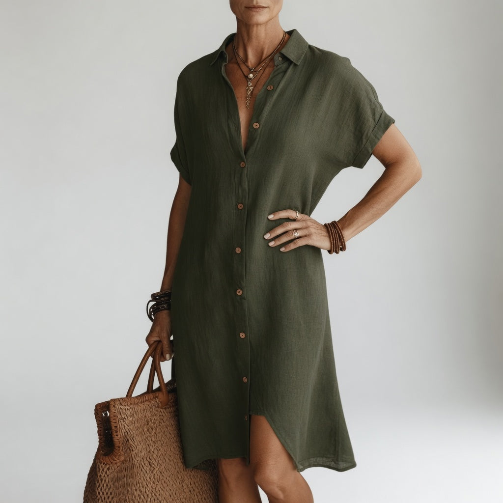 Claire - Midi Shirt Dress