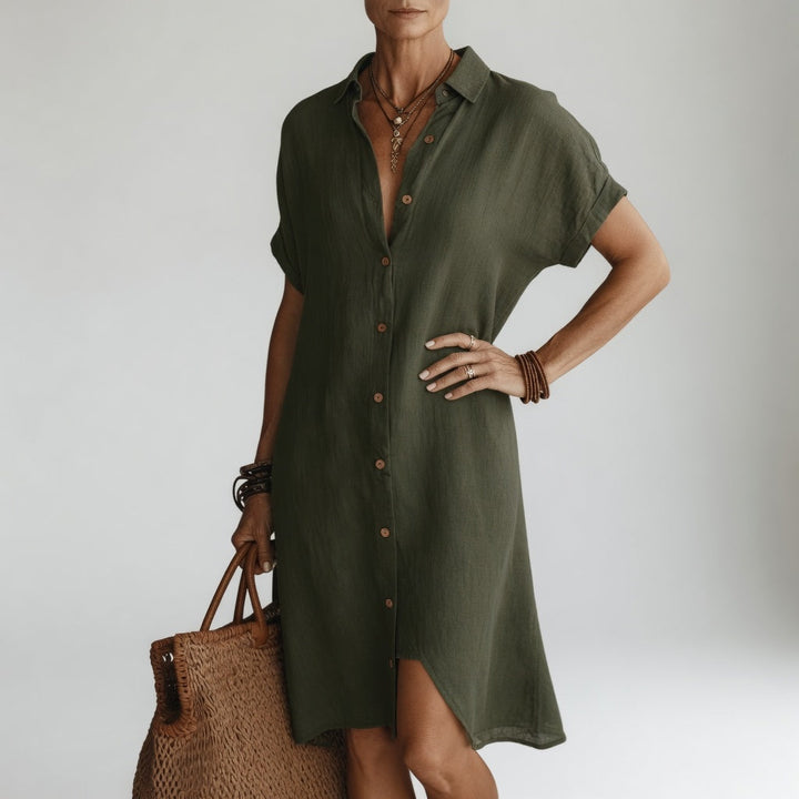 Claire - Midi Shirt Dress