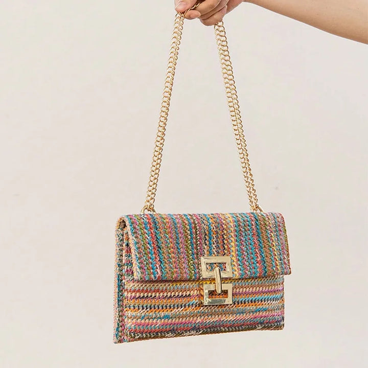 Alisson – Chic Raffia Clutch