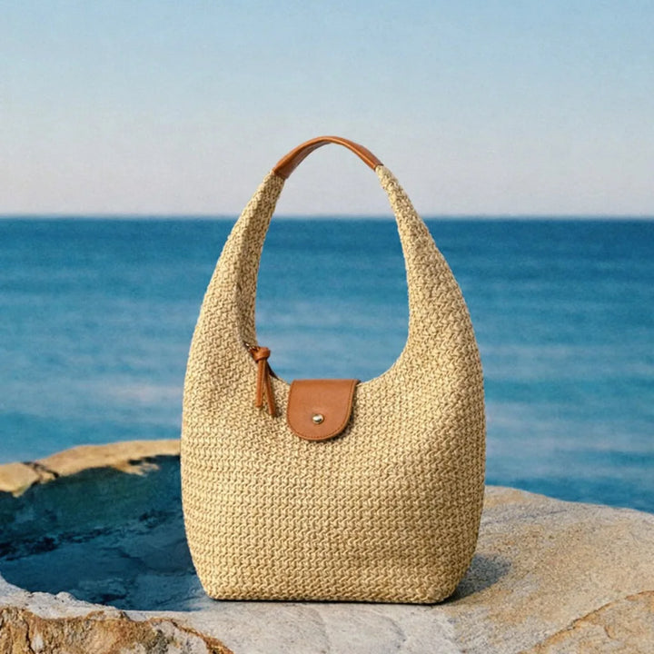 Lilian – Refined Handwoven Raffia Tote Bag