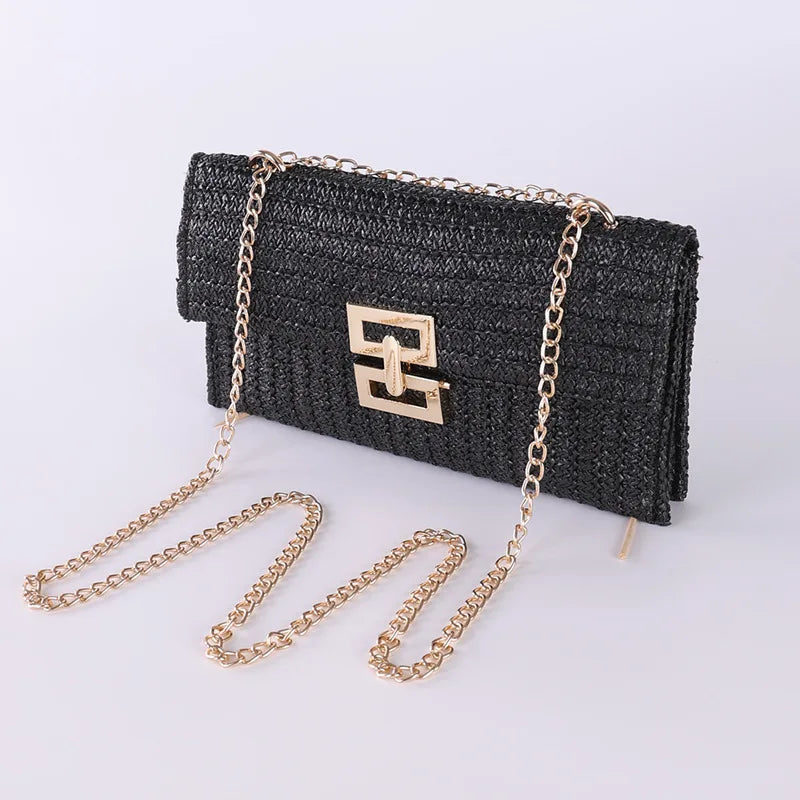 Alisson – Chic Raffia Clutch