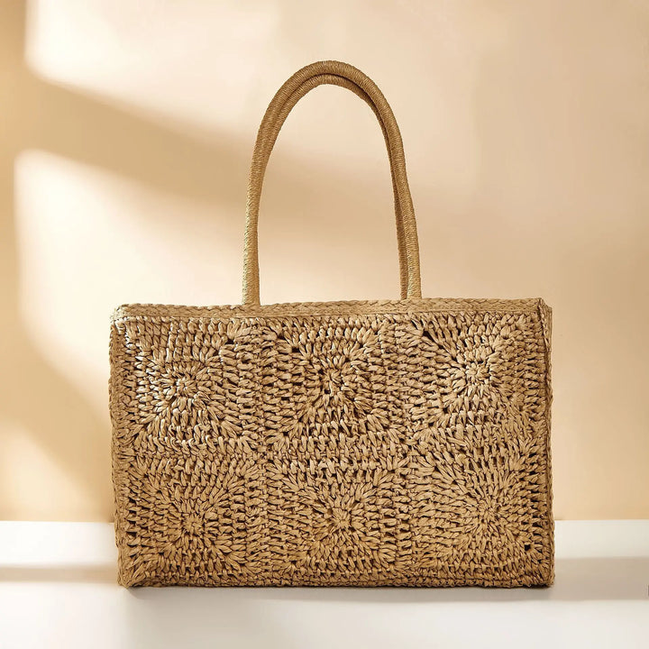 Bella – Refined Straw Tote Bag