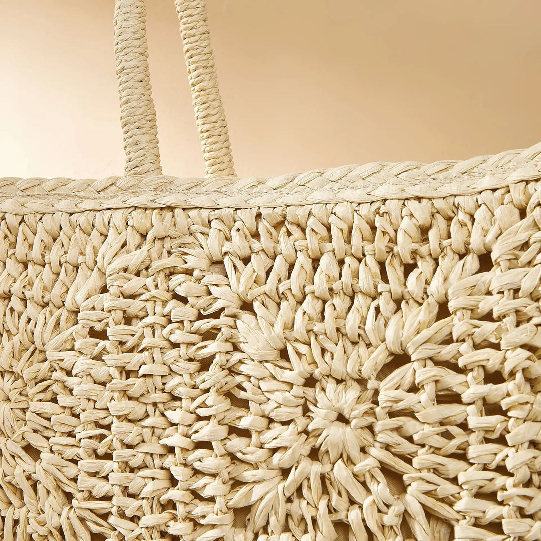 Bella – Refined Straw Tote Bag