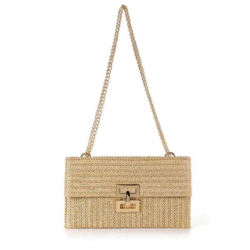 Alisson – Chic Raffia Clutch