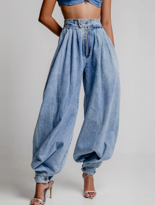 Lina - High Waist Balloon Jeans
