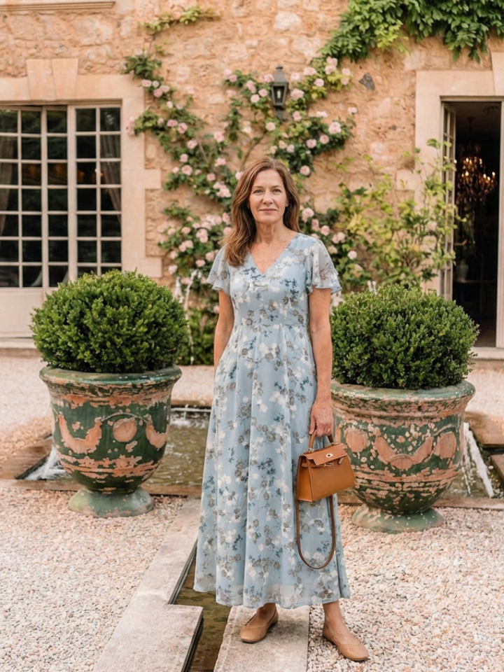 Marlowe - Floral Chiffon Maxi Dress