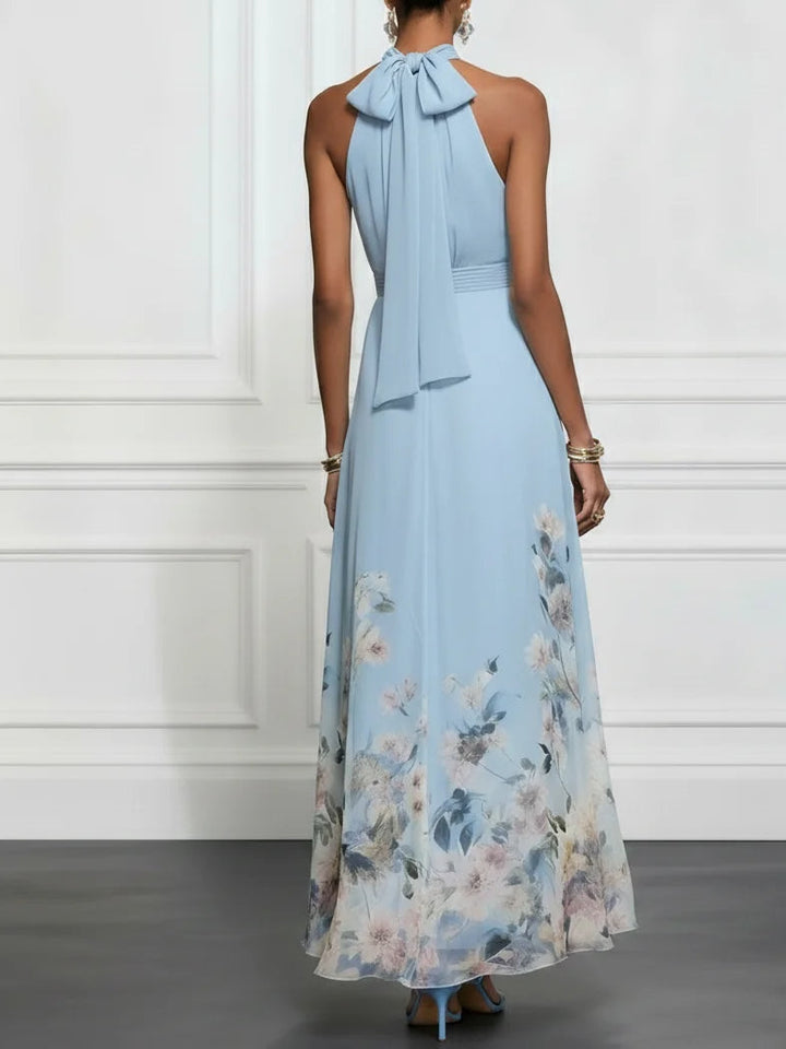 Greta – Floral Halter Maxi Dress