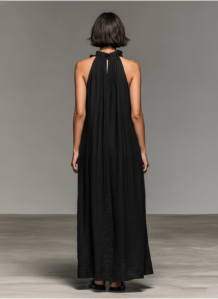 Celeste - Ruffled Maxi Dress with Pockets
