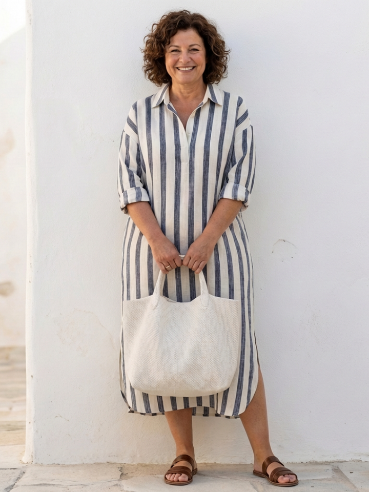Noa - Striped Midi Dress