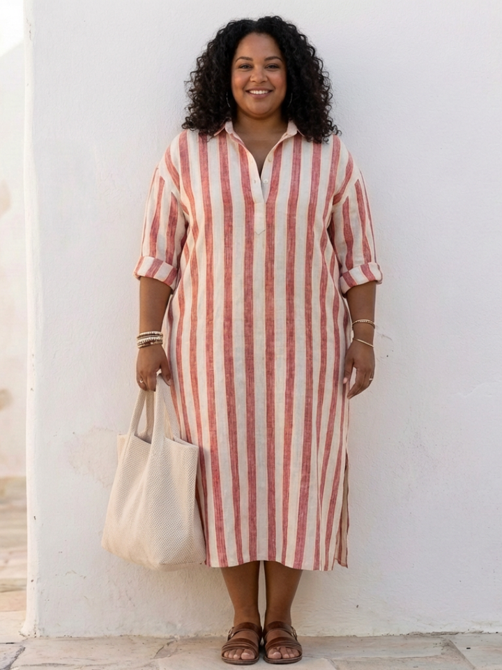 Noa - Striped Midi Dress