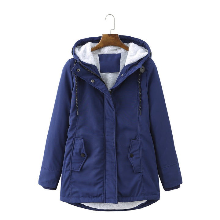 Sherpa-Lined Hooded Parka | Adjustable Casual Winter Outerwear – Leah & Lila