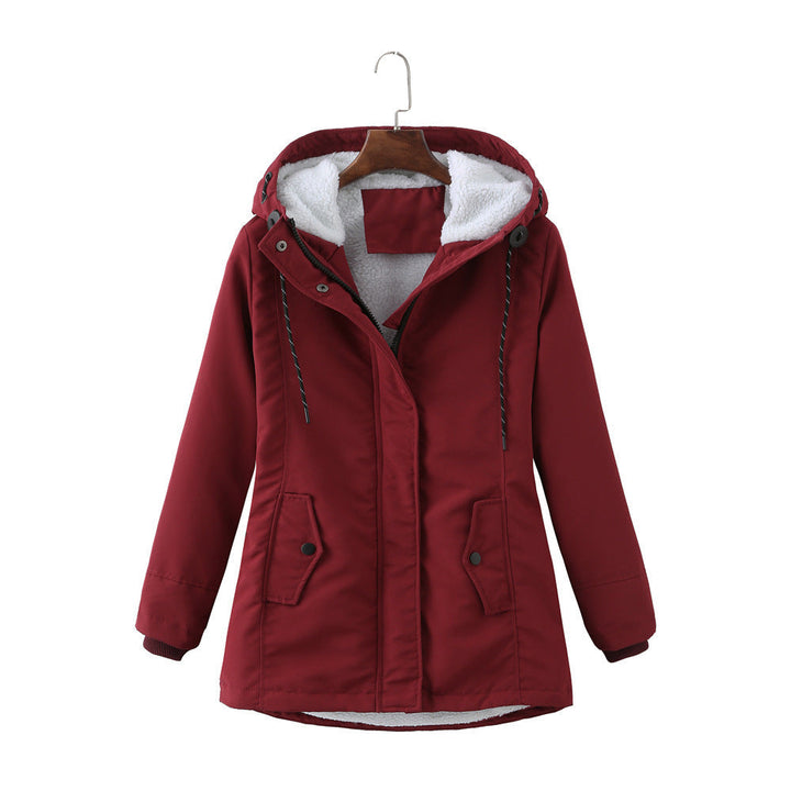 Sherpa-Lined Hooded Parka | Adjustable Casual Winter Outerwear – Leah & Lila
