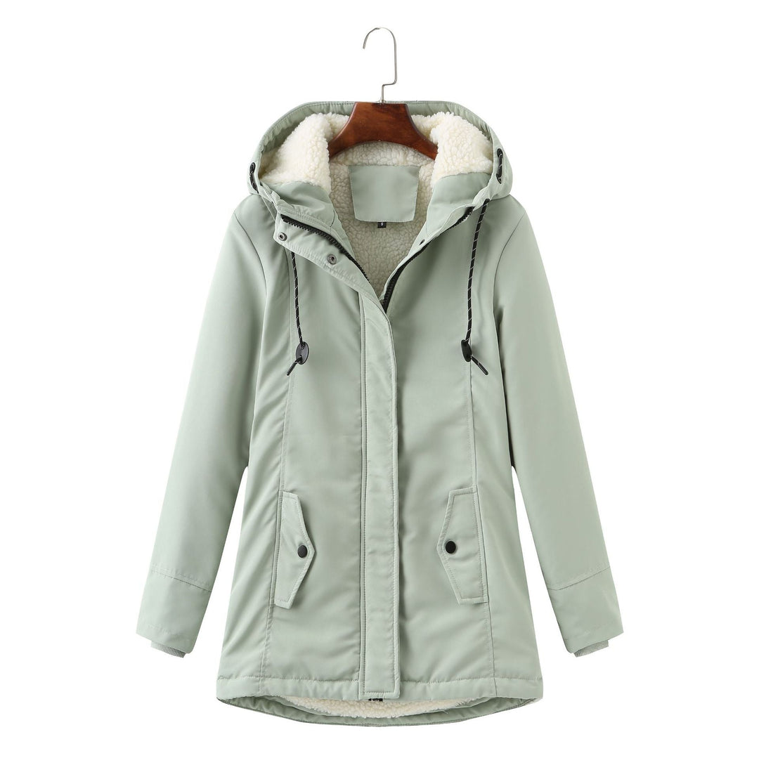 Sherpa-Lined Hooded Parka | Adjustable Casual Winter Outerwear – Leah & Lila
