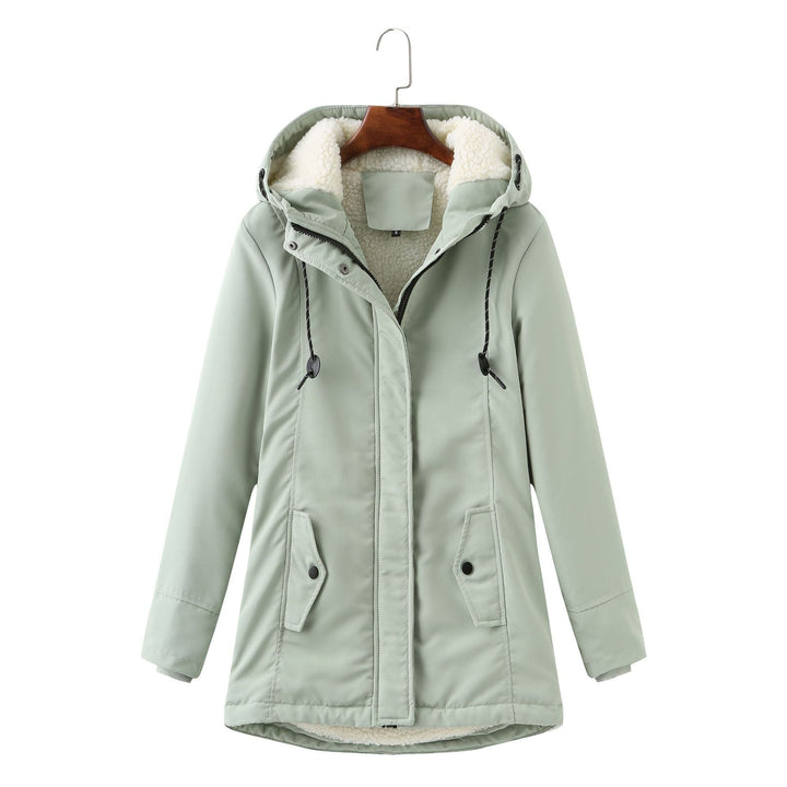 Sherpa-Lined Hooded Parka | Adjustable Casual Winter Outerwear – Leah & Lila