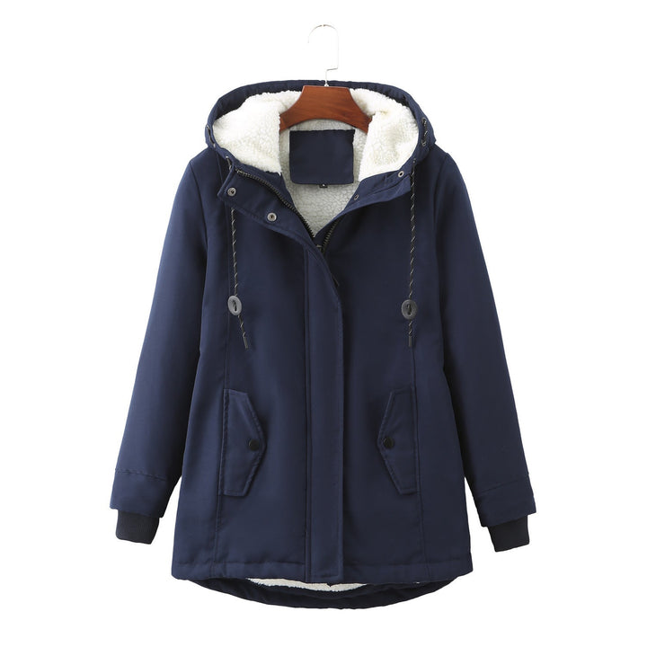 Sherpa-Lined Hooded Parka | Adjustable Casual Winter Outerwear – Leah & Lila