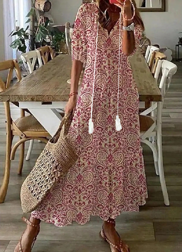 Sofie - Boho Vintage Summer Maxi Dress