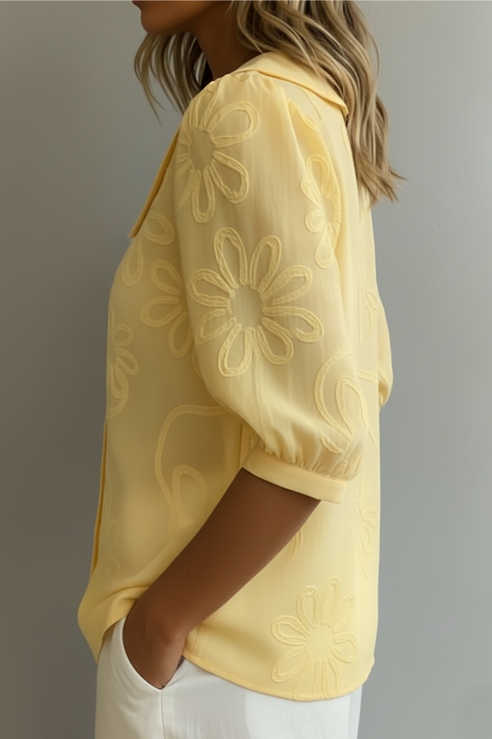 Nadine - Elegant Floral Blouse