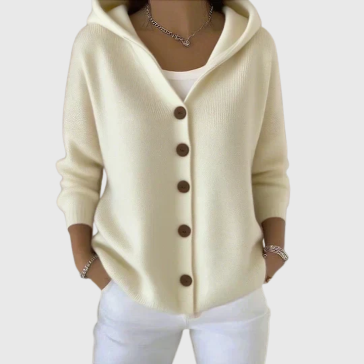 Elma | Hooded Button-Up Cardigan – Leah & Lila