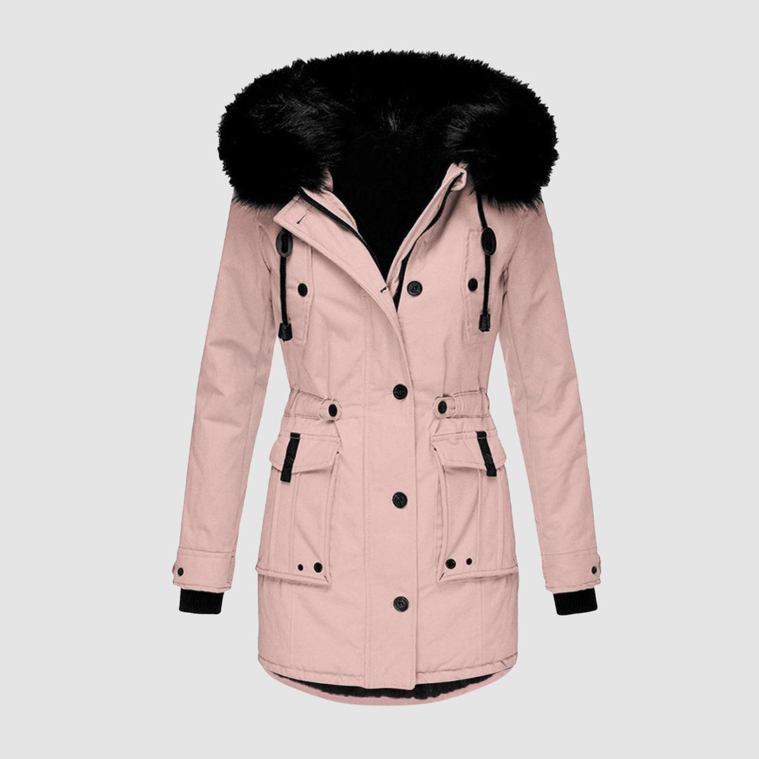 Waterproof Faux Fur Hood Parka | Windproof Thermal Long Coat – Leah & Lila