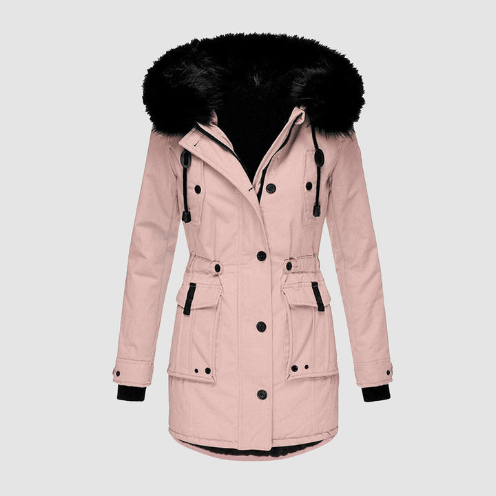 Waterproof Faux Fur Hood Parka | Windproof Thermal Long Coat – Leah & Lila