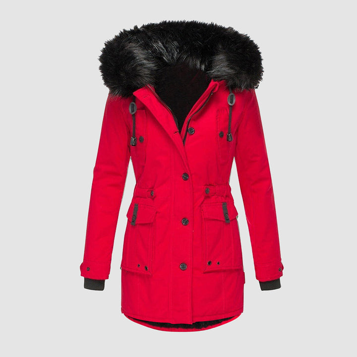 Waterproof Faux Fur Hood Parka | Windproof Thermal Long Coat – Leah & Lila