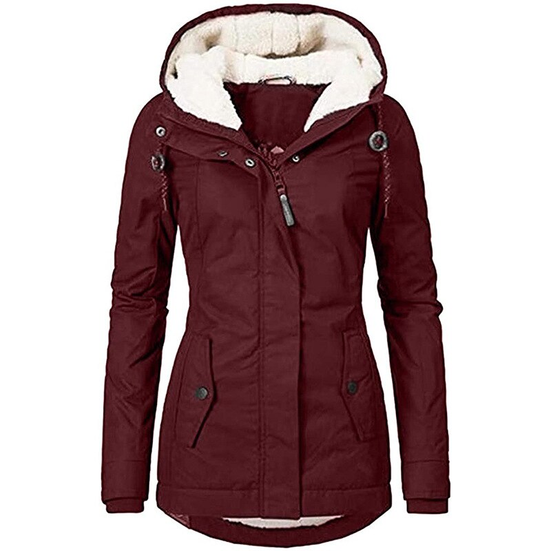 Sherpa-Lined Parka | Windproof Water-Repellent Winter Jacket – Leah & Lila