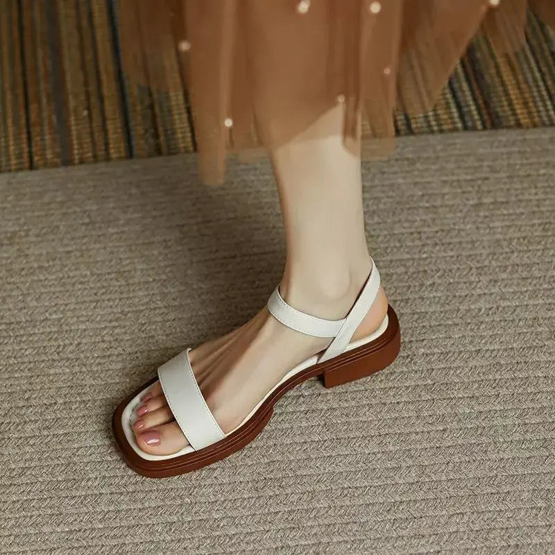 LINDA - ELEGANT LEATHER SANDALS