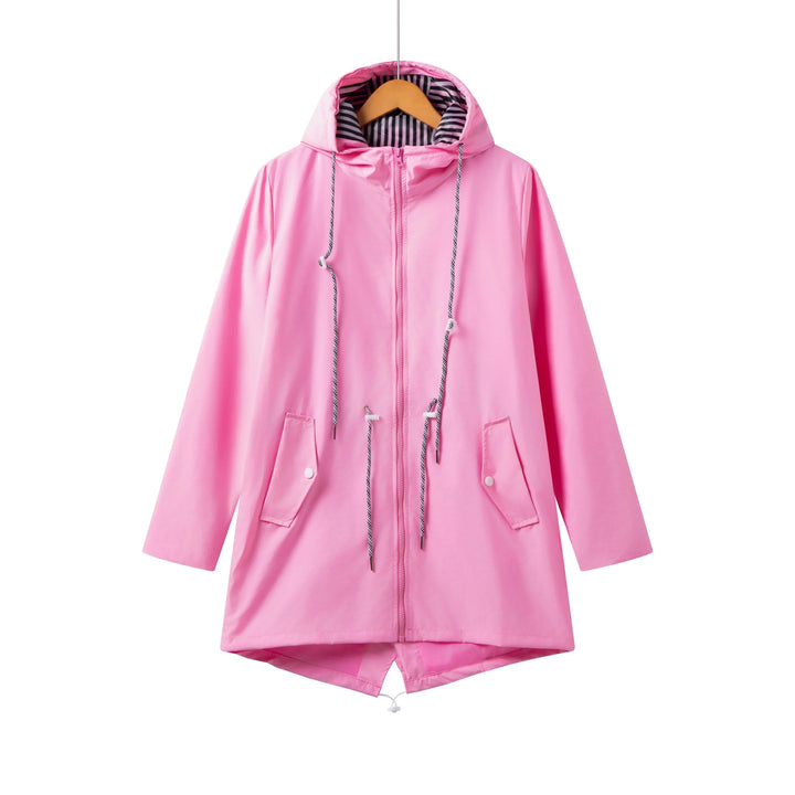 Zip Hooded Parka | Drawstring Jacket for Changeable Weather – Leah & Lila