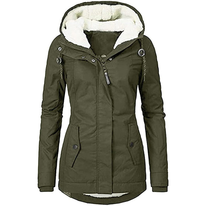 Sherpa-Lined Parka | Windproof Water-Repellent Winter Jacket – Leah & Lila