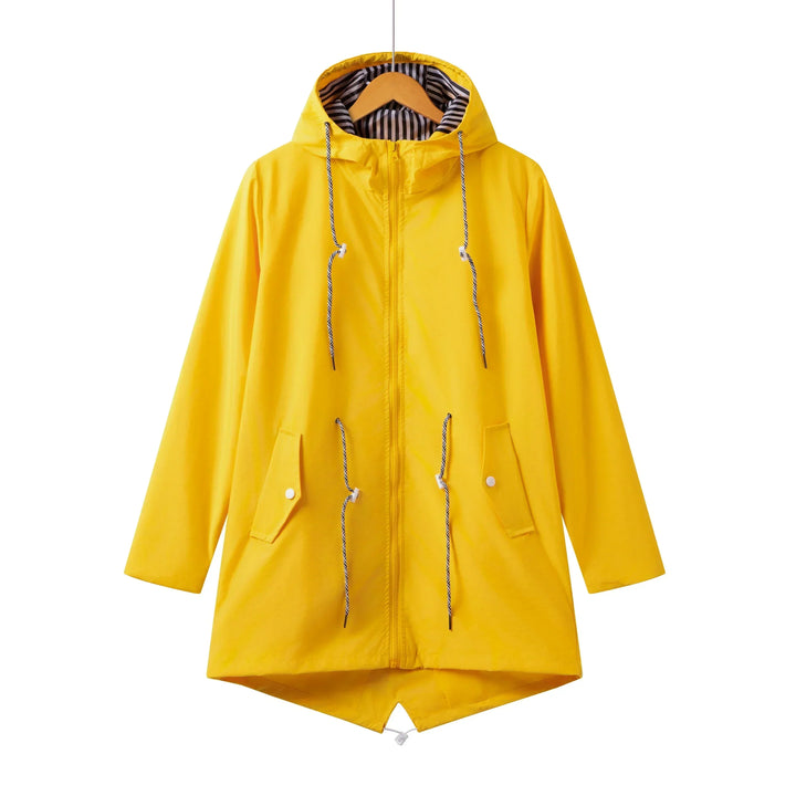 Zip Hooded Parka | Drawstring Jacket for Changeable Weather – Leah & Lila