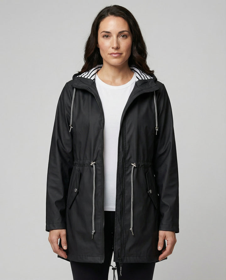 Rain Parka | Water-Repellent Lightweight Adjustable Hooded Jacket