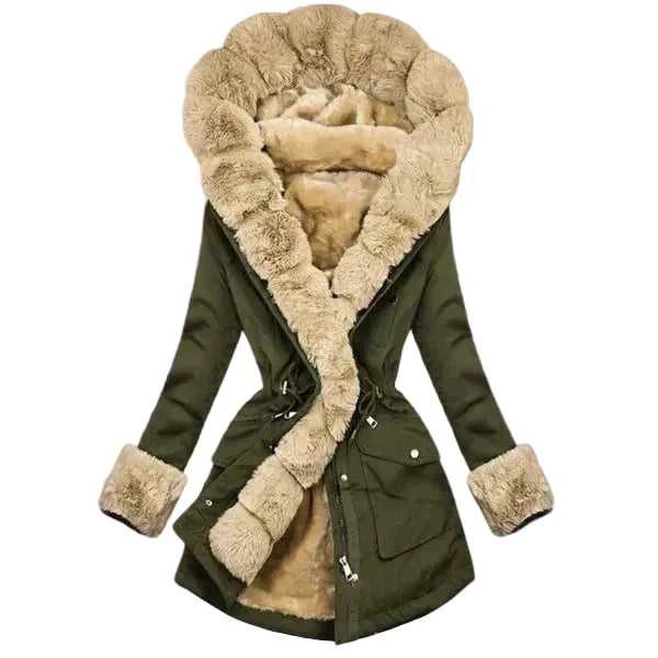 Soft-Lined Faux Fur Trim Parka | Cosy Hooded Winter Coat
